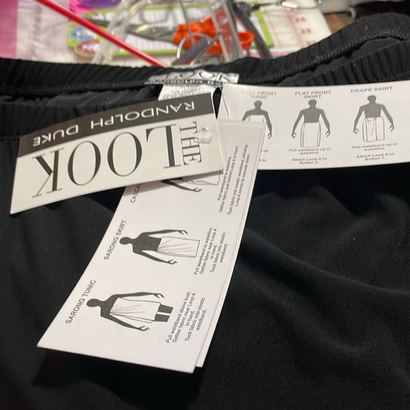 The Look Randolph Duke Black 3 pc Jacket, Tank Top, and Skirt Suit Size Large - Picture 8 of 9